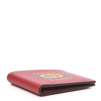 Gucci Calfskin Logo Bi-Fold Wallet Red 4 of 9