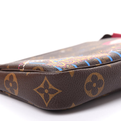 Louis Vuitton Monogram 2020 Christmas Animation Roller Coaster Mini Pochette Accessories Pivoine 6 of 12