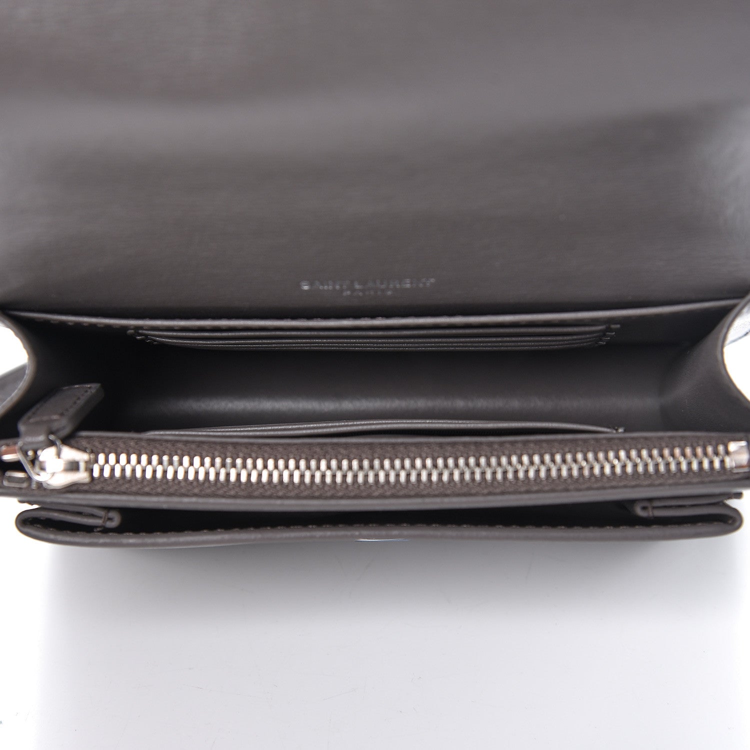 Saint Laurent Calfskin Monogram Sunset Chain Wallet Earth 5 of 9