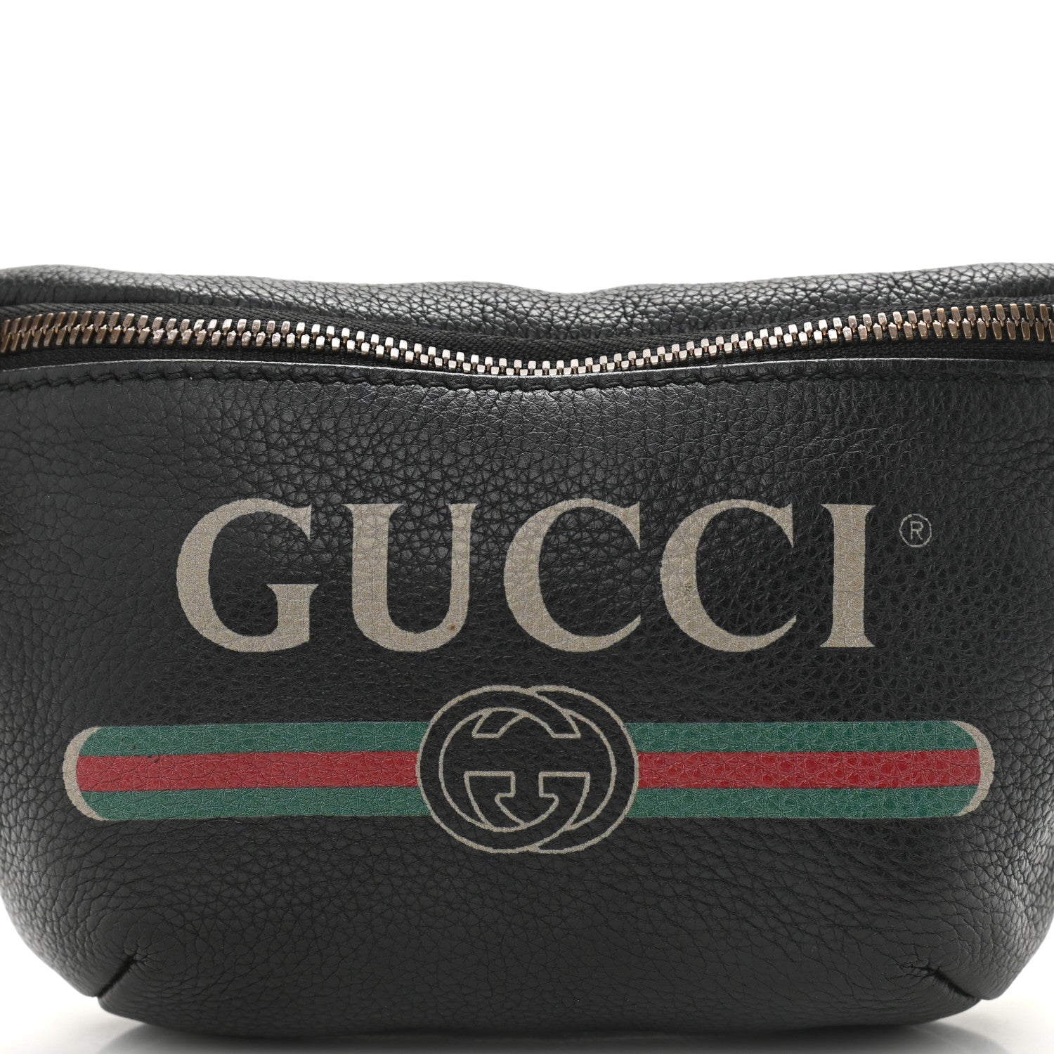 Gucci Grained Calfskin Small Logo Belt Bag Black 9 of 12