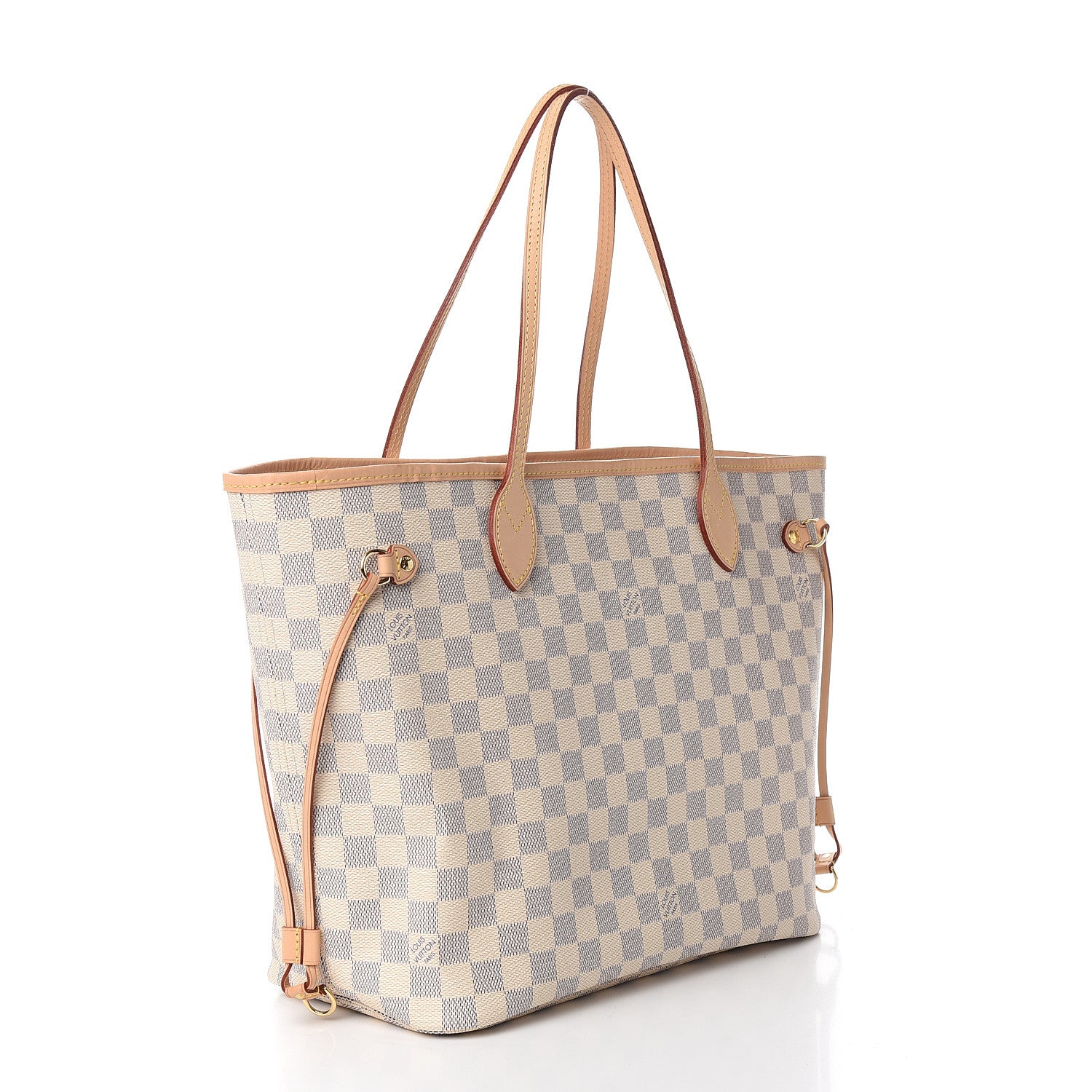 Louis Vuitton Damier Azur Neo Neverfull MM Rose Ballerine 2 of 10