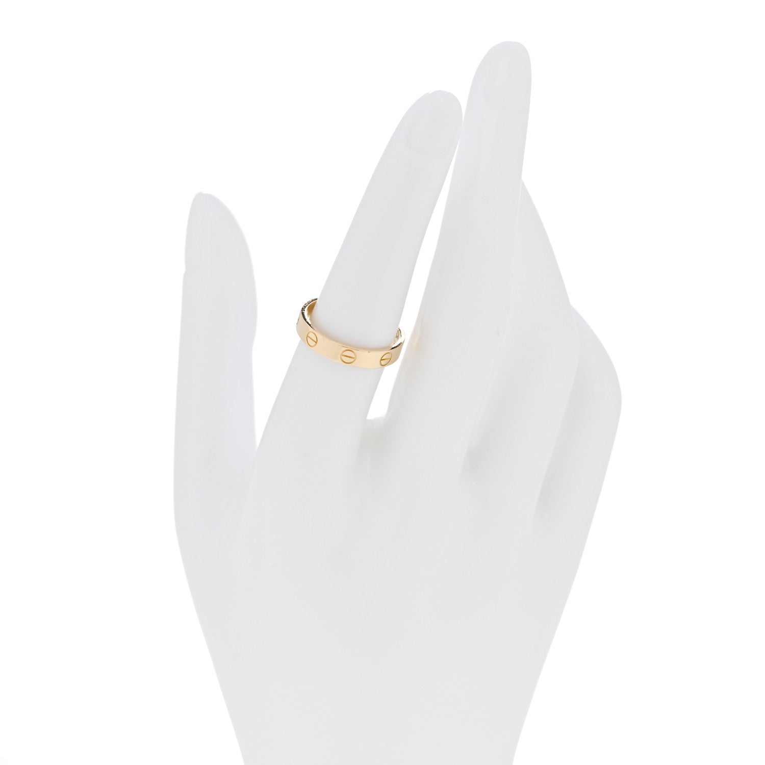 Cartier 18K Yellow Gold 3.5mm LOVE Wedding Band Ring 54 7 2 of 6