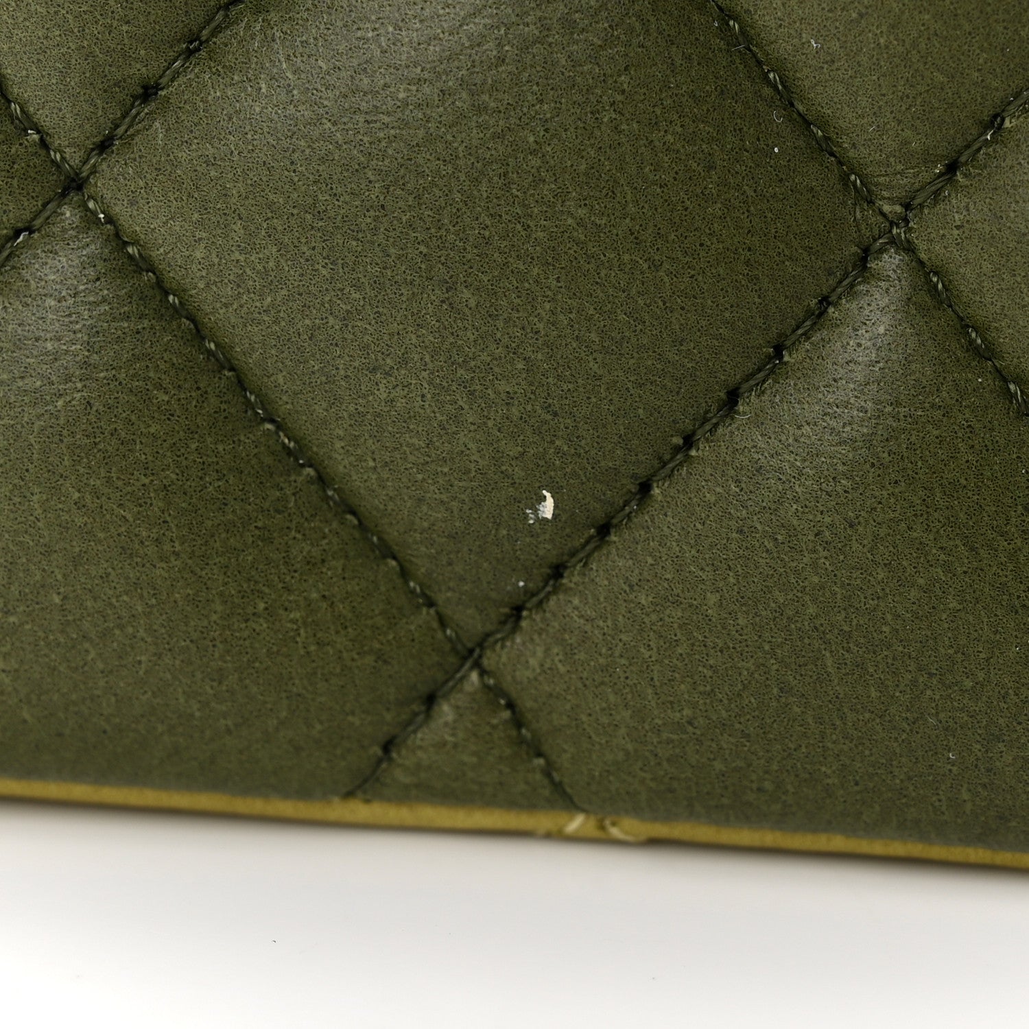 Chanel Lambskin Quilted Tri-Color Medium Double Flap Green Brown 11 of 14