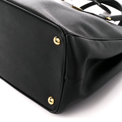 Prada Saffiano Medium Galleria Double Zip Tote Black 11 of 12