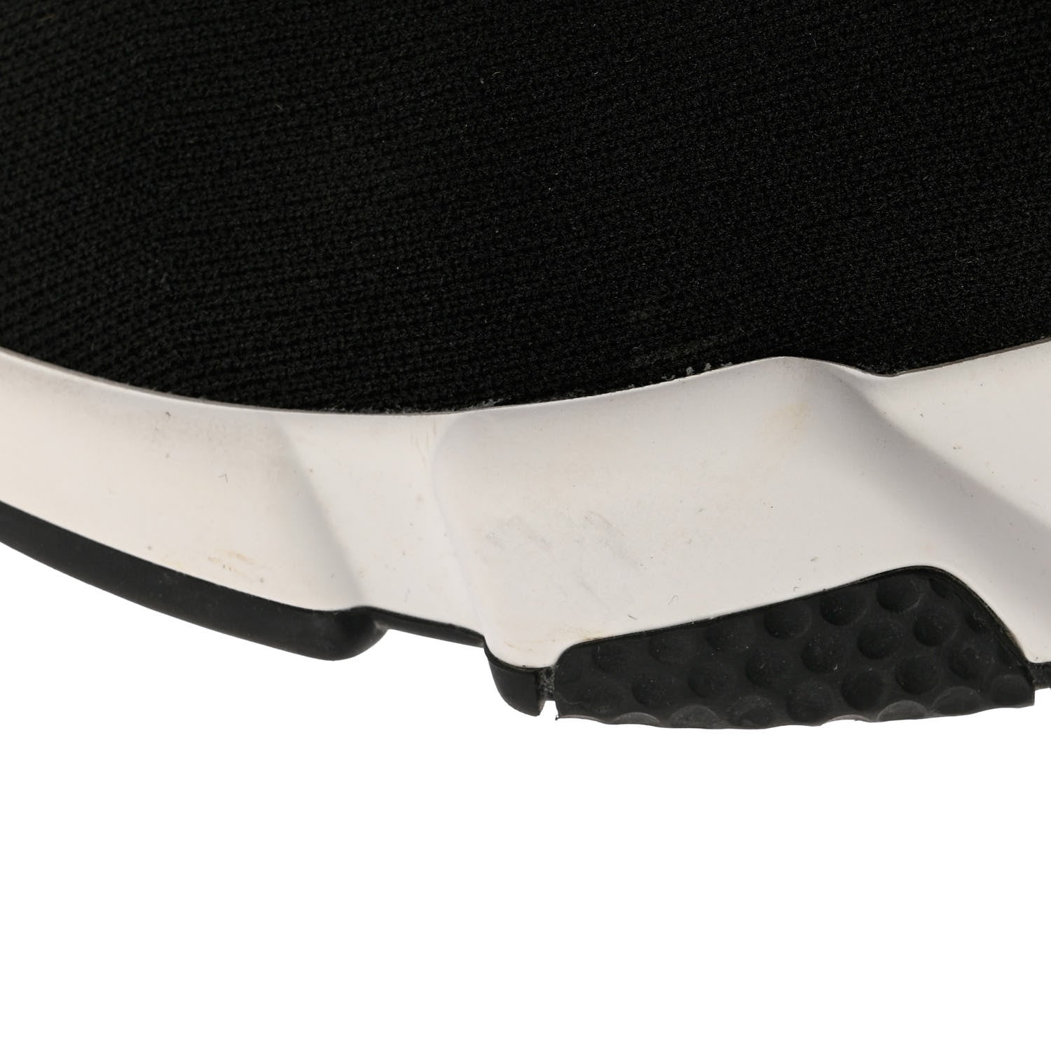 Balenciaga Neoprene Knit Womens Speed Sneakers 37 Black White 9 of 10