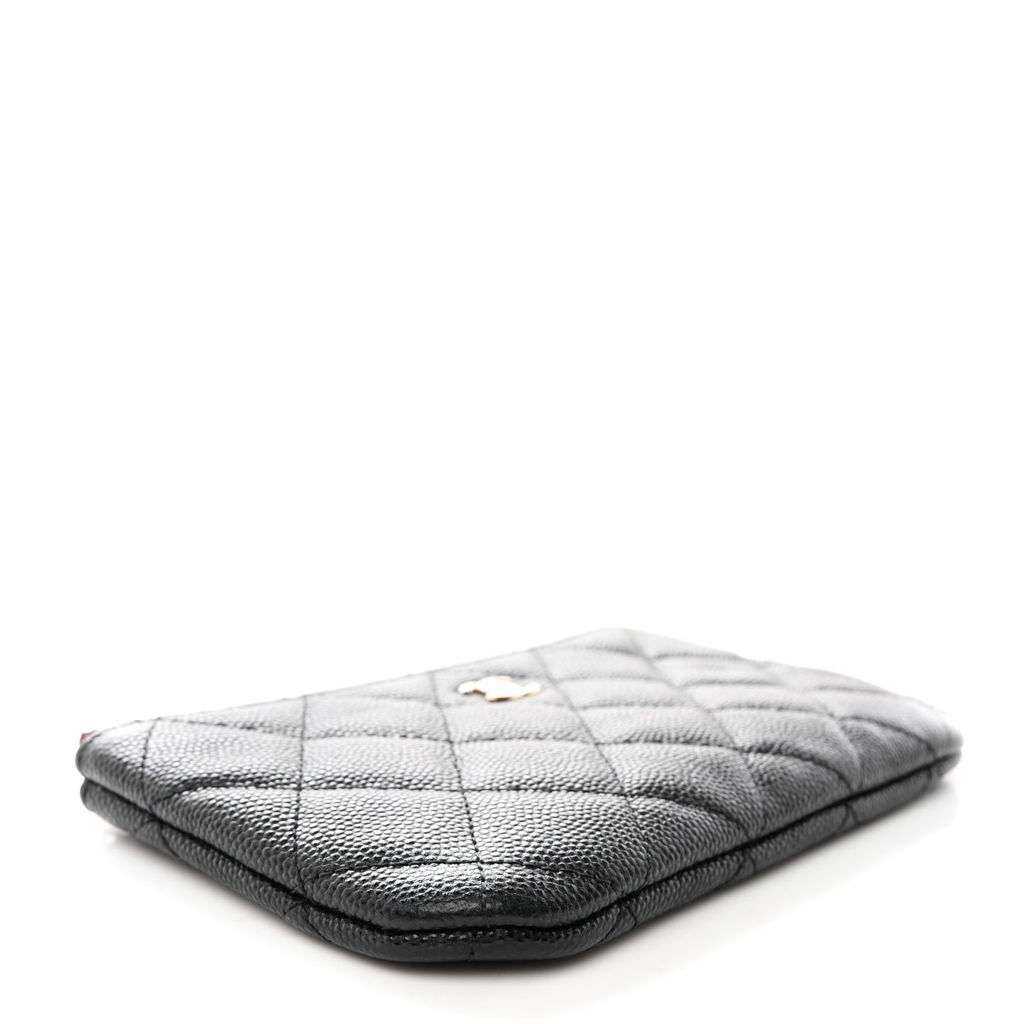 Caviar Quilted Small Pouch Black