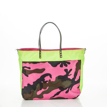 Valentino Garavani Nylon Camo Rockstud Foulard Tote Multicolor 5 of 7