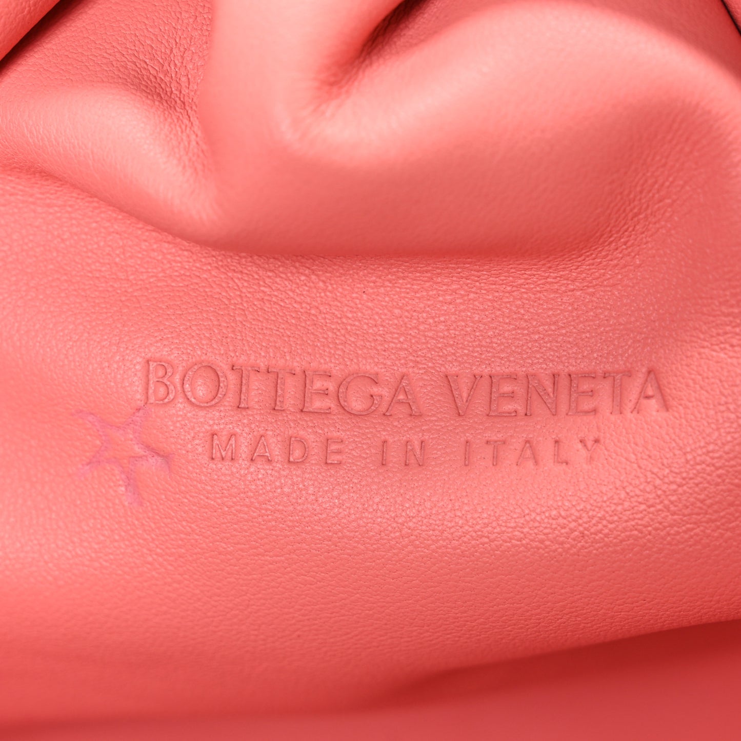 Nappa Maxi Intrecciato The Pouch Oversized Clutch Peach
