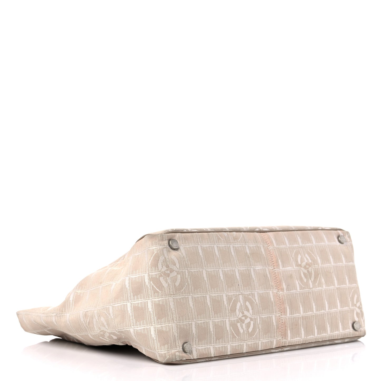 Nylon Medium Travel Tote Beige