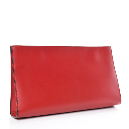 Gucci Calfskin Embossed XL Clutch Red 3 of 11