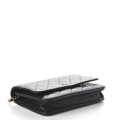 Chanel Caviar Quilted Wallet On Chain WOC Black 4 of 12