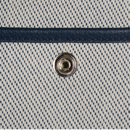 Hermes Toile Taurillon Clemence Evelyne III GM Bleu de Prusse 9 of 15