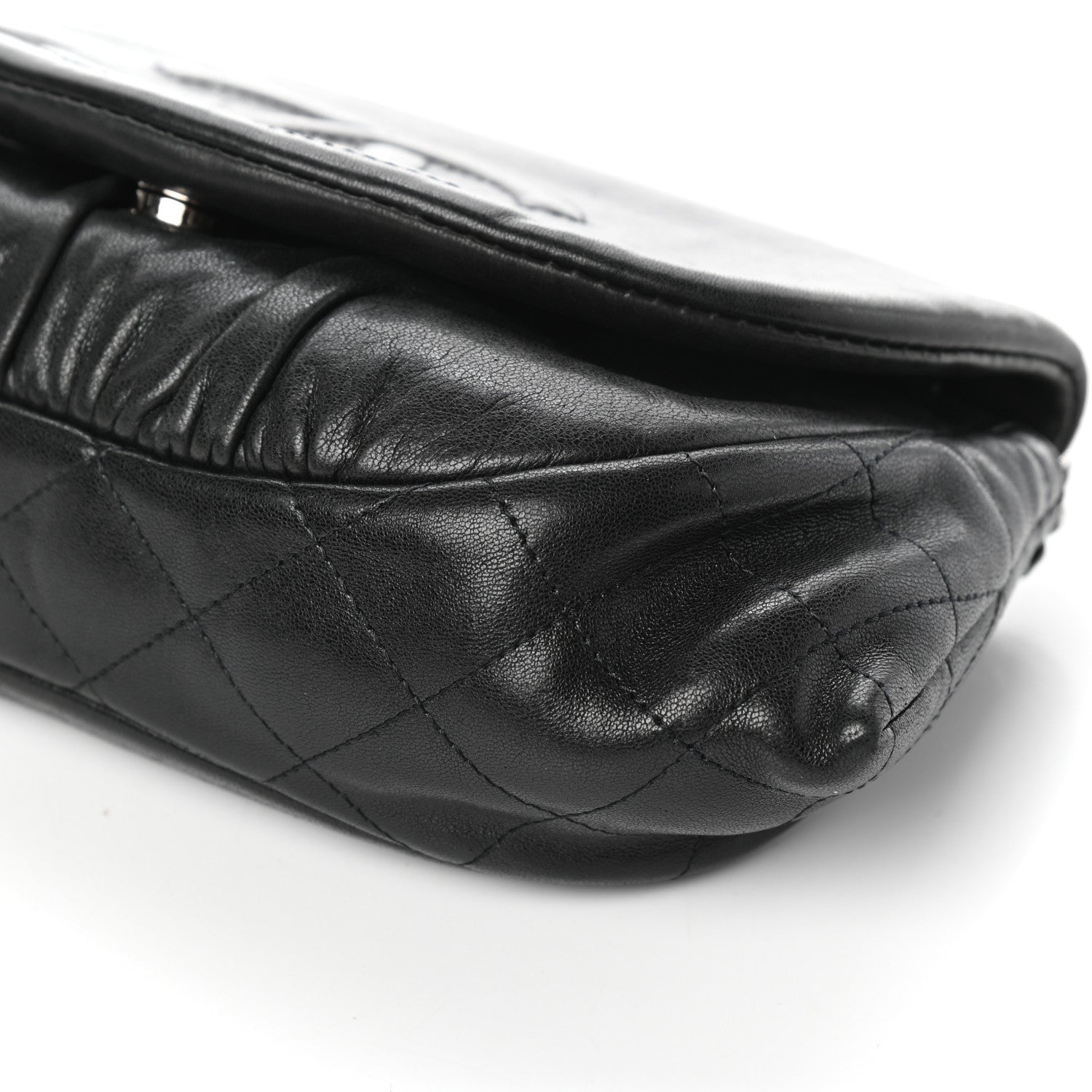 Chanel Lambskin Half Moon Wallet On Chain WOC Black 11 of 11