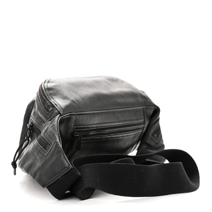 Saint Laurent Lambskin Logo Ripstop Body Belt Bag Black 3 of 11
