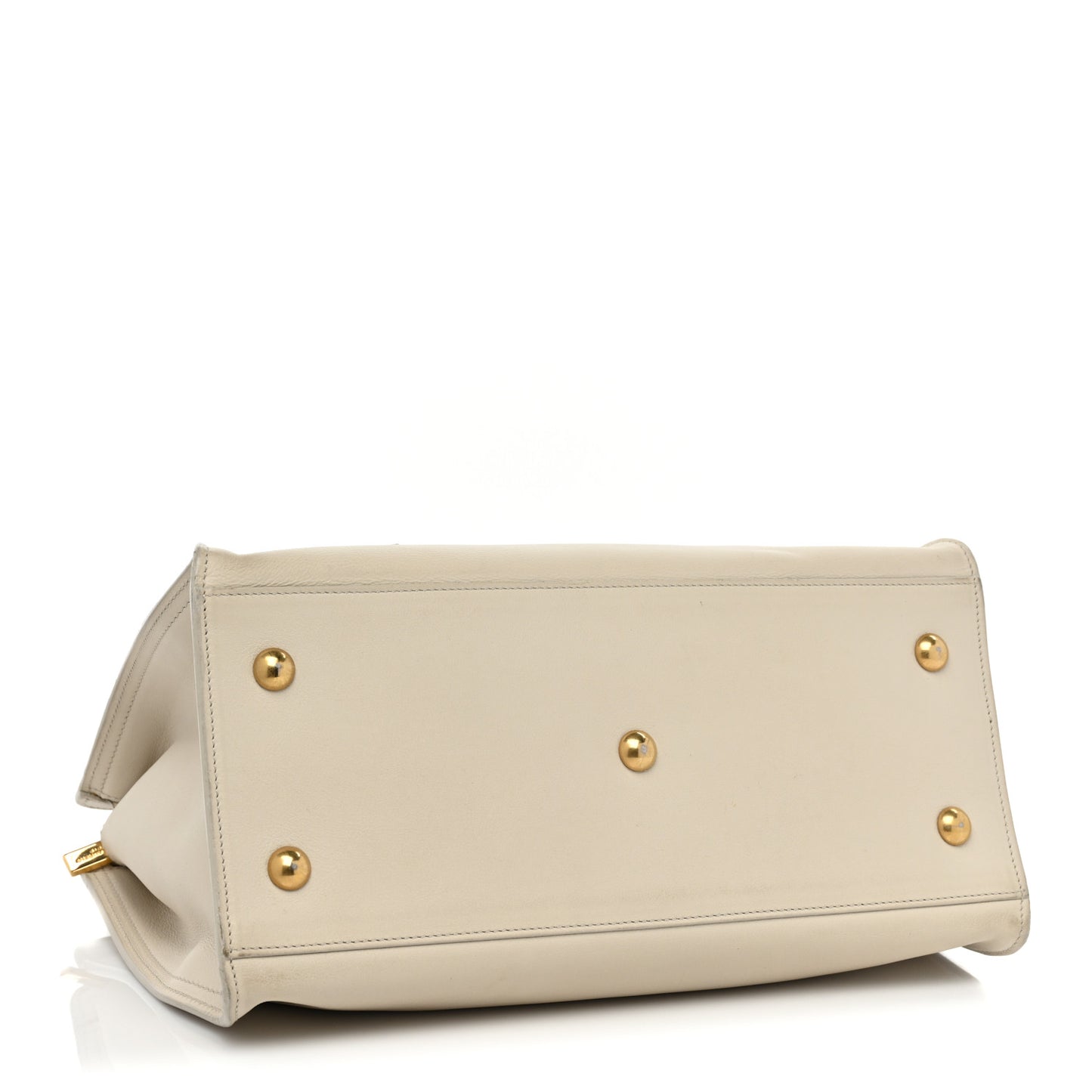 Calfskin Small Classic Y Cabas Chalk