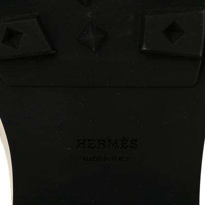 Hermes Glossed Calfskin First Derby 36.5 Beige Glaise 7 of 9