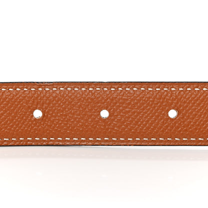 Hermes Swift Epsom 24mm Medor H Belt 75/30 Black Gold 3 of 8