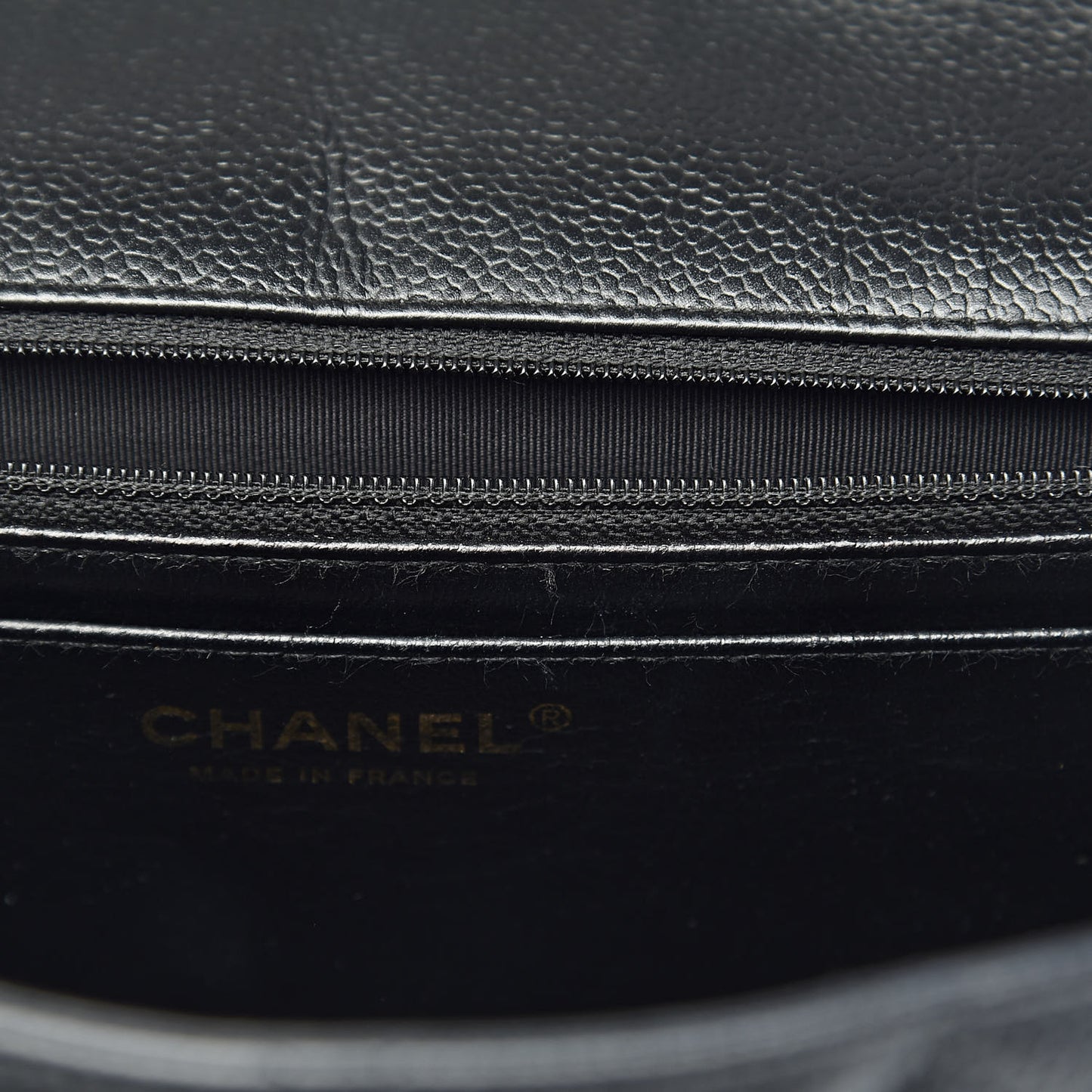 Caviar Quilted Jumbo Single Flap Black