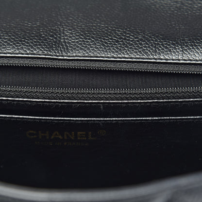 Chanel Caviar Quilted Jumbo Single Flap Black 15 of 18