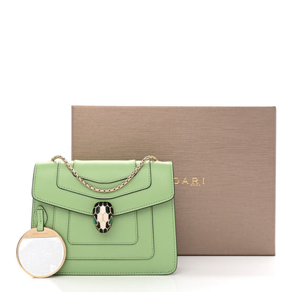 Bulgari Calfskin Serpenti Forever Crossbody Bag Green 14 of 14