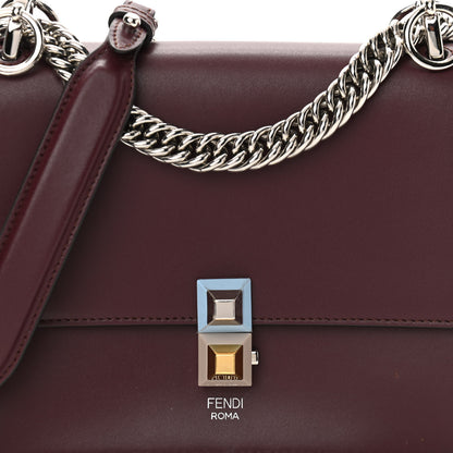 Fendi Vitello Liberty Studded Small Kan I Shoulder Bag Bordeaux Multicolor 8 of 10