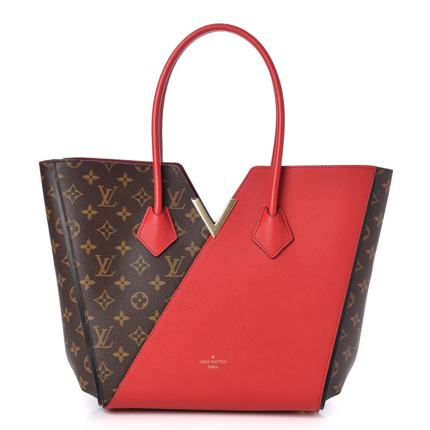 Calfskin Monogram Kimono Tote Cherry
