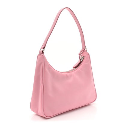 Prada Re-Nylon Saffiano Mini Re-Edition 2005 Bag Rosa 3 of 10