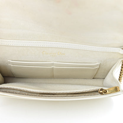 Christian Dior Calfskin Studded Diorama Wallet on Chain Pouch Off White 5 of 18