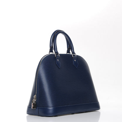Louis Vuitton Epi Alma MM Indigo 3 of 8