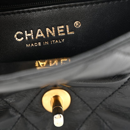 Chanel Shiny Lambskin Quilted Mini Sweetheart Flap Black 6 of 12