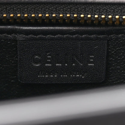 Celine Tartan Calfskin Nano Luggage Red Black 6 of 15
