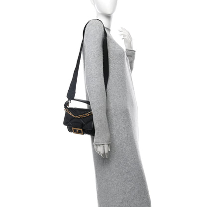 Versace Calfskin Quilted Medusa Small Top Handle Shoulder Bag Black 2 of 9