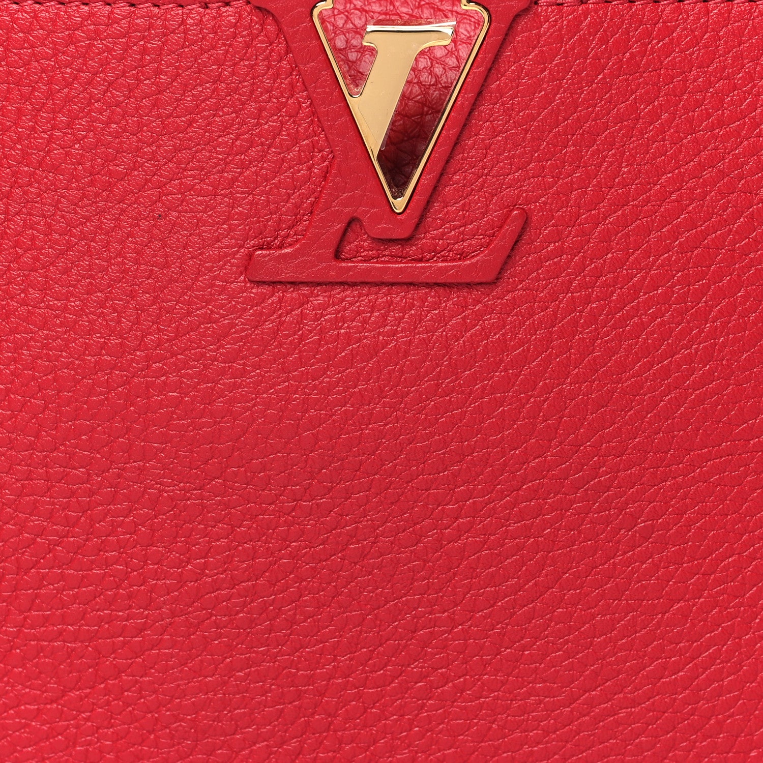 Louis Vuitton Taurillon Capucines BB Scarlet Red 7 of 9