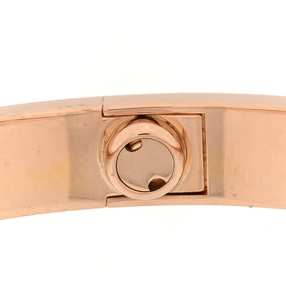 Cartier 18K Pink Gold 4 Diamond LOVE Bracelet 18 6 of 8