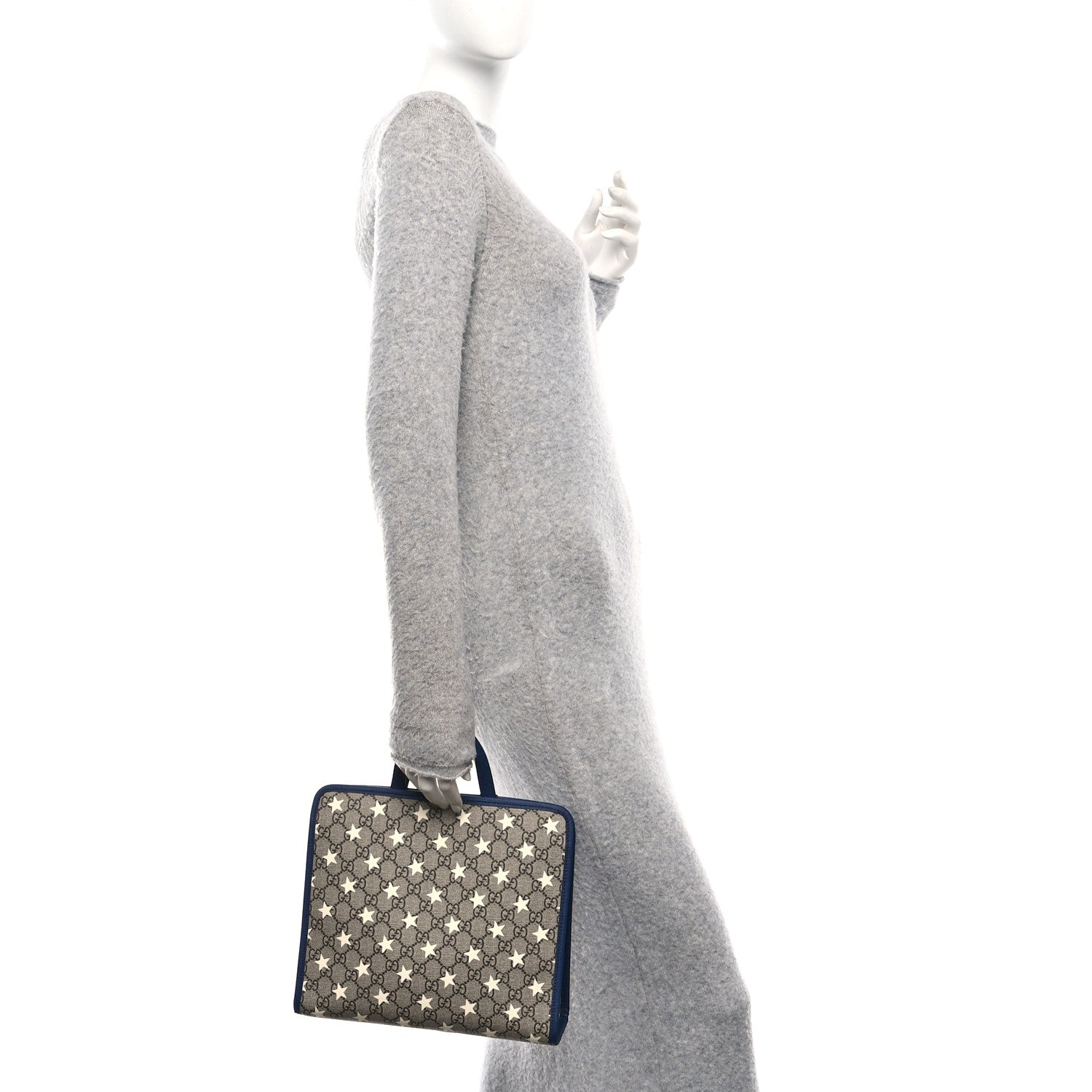 Gucci GG Supreme Monogram Stars Childrens Tote Beige Ebony Yellow Royal 2 of 10