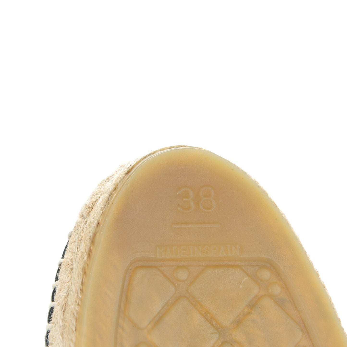 Lambskin CC Espadrilles 38 Navy Black