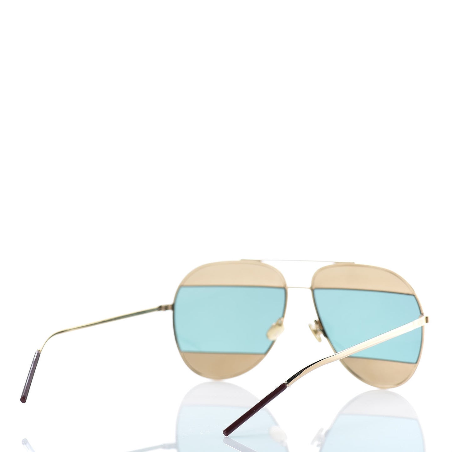 Split 1 Aviator Sunglasses Rose Gold