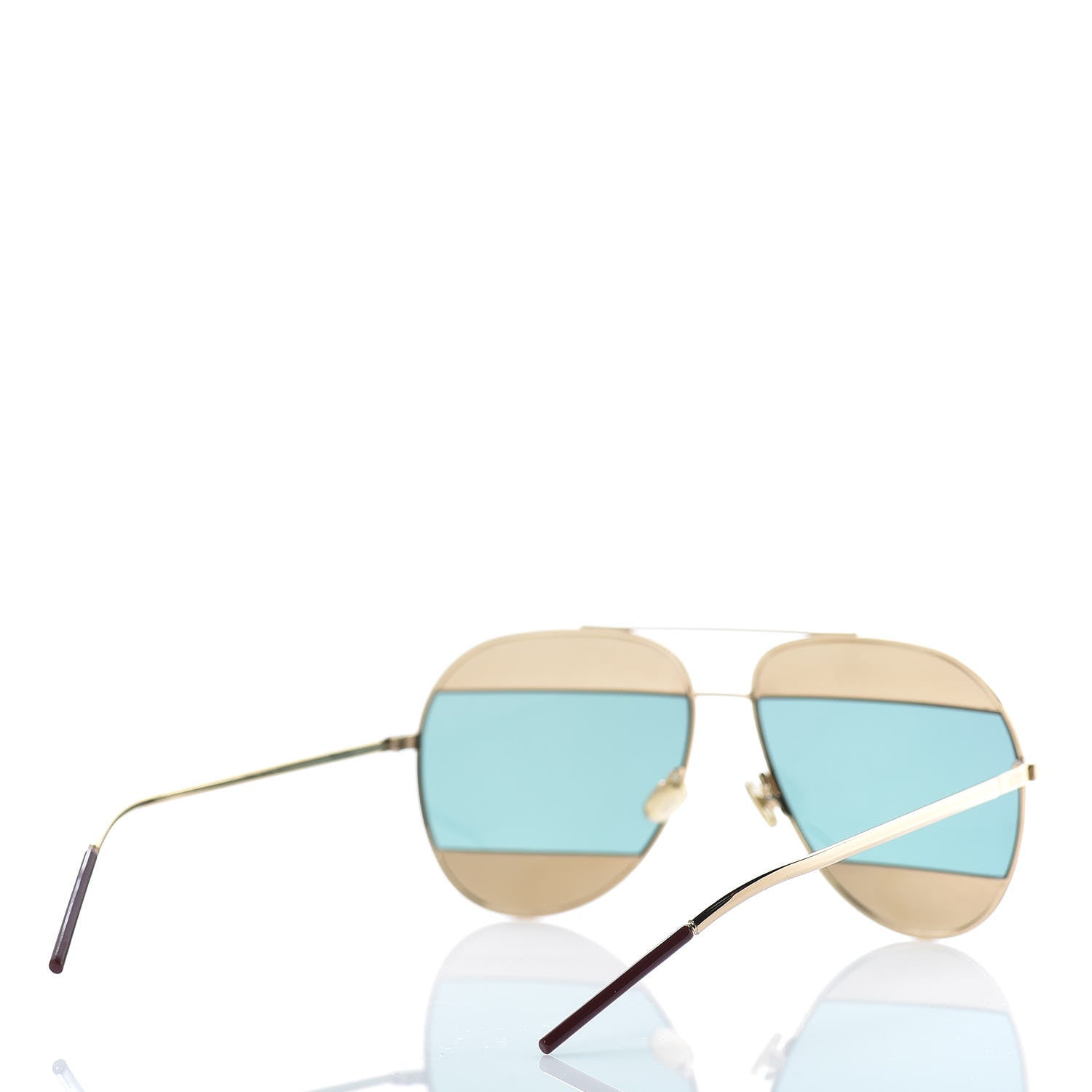 Christian Dior Split 1 Aviator Sunglasses Rose Gold 4 of 8