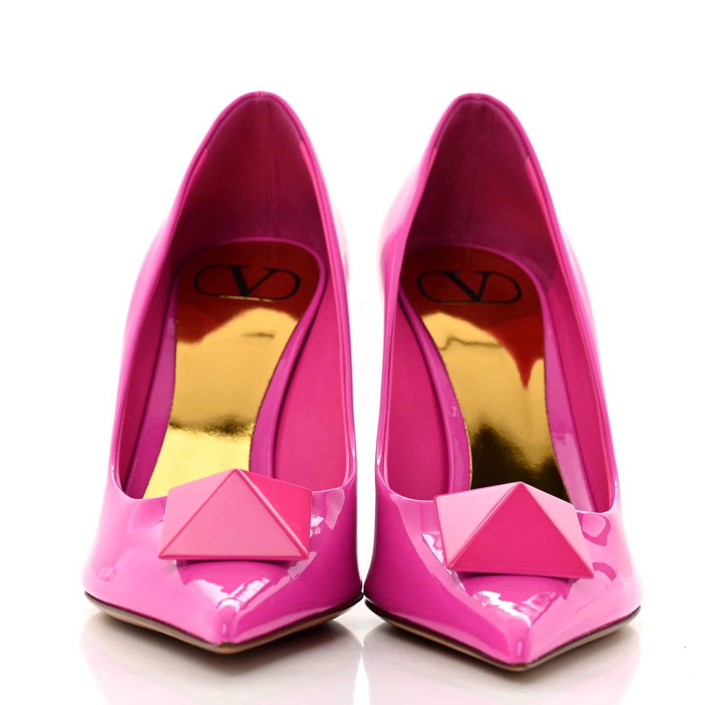 Patent Tonal One Stud 100mm Pumps 36.5 Pink PP