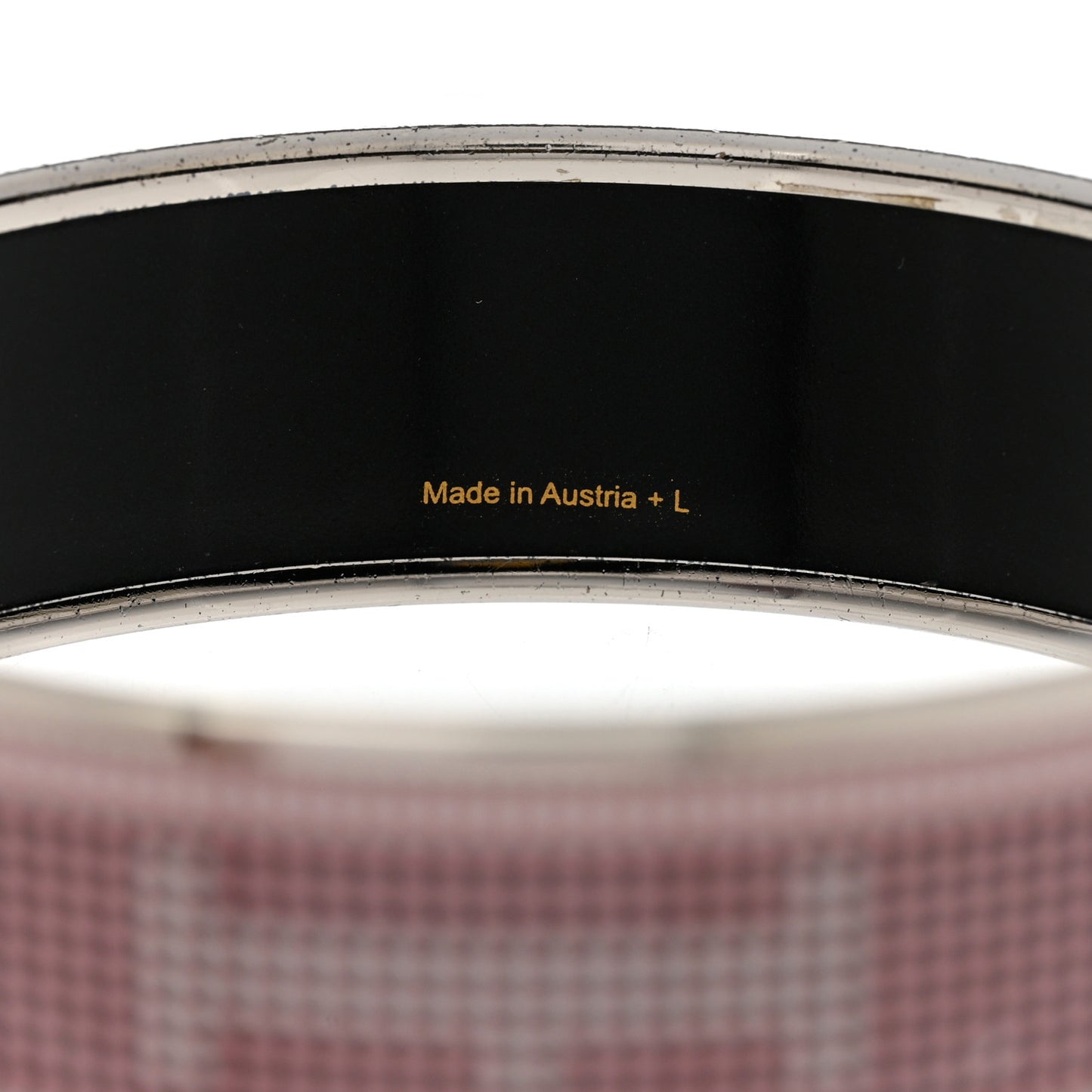 Enamel Printed Wide Recherche H Bracelet 70