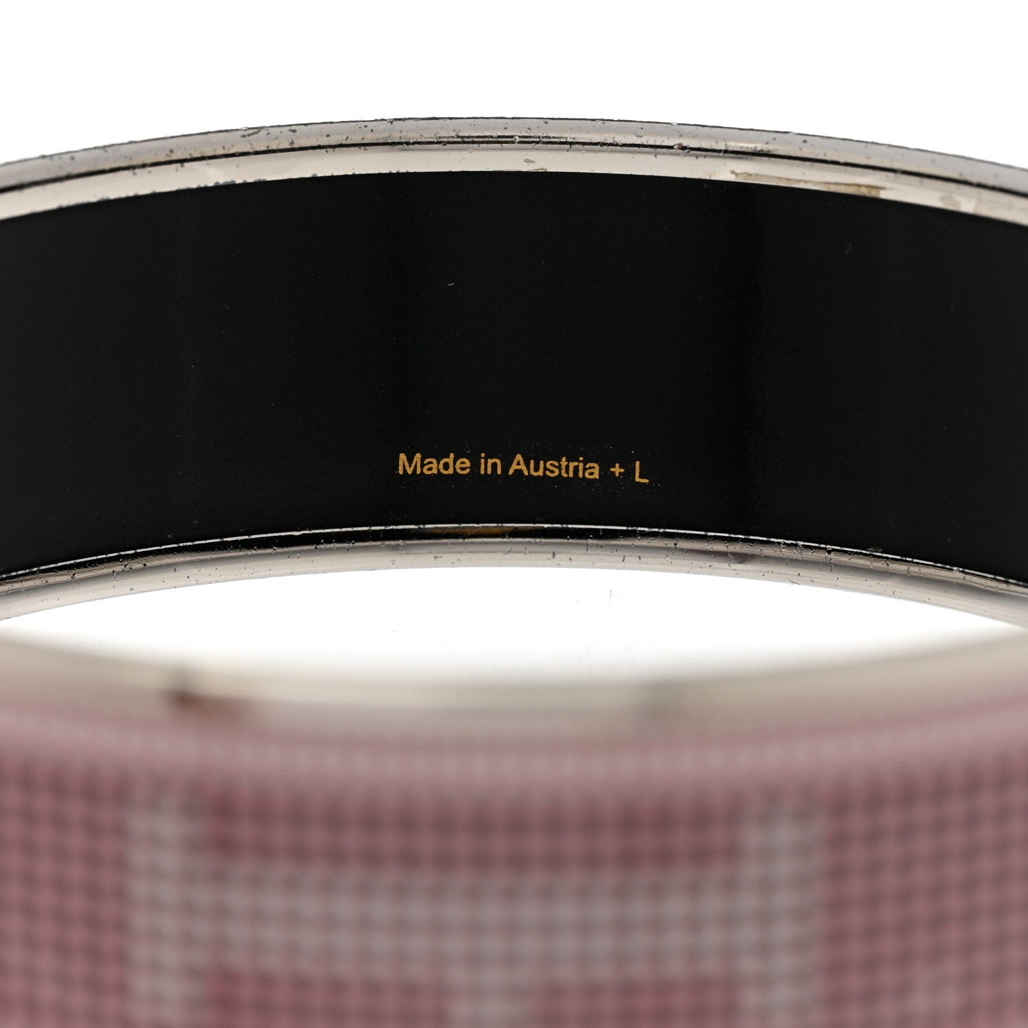 Hermes Enamel Printed Wide Recherche H Bracelet 70 5 of 5