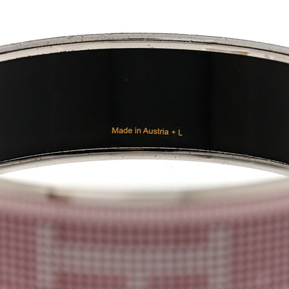 Hermes Enamel Printed Wide Recherche H Bracelet 70 5 of 5