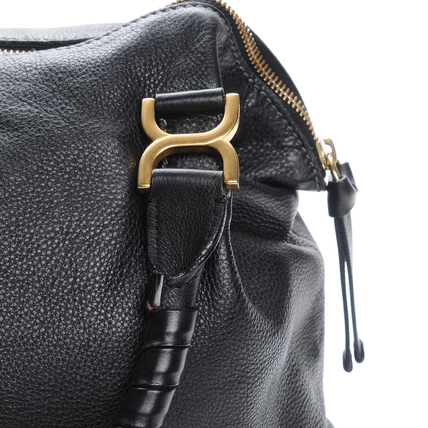 Chloe Calfskin Large Marcie Satchel Black 9 of 12