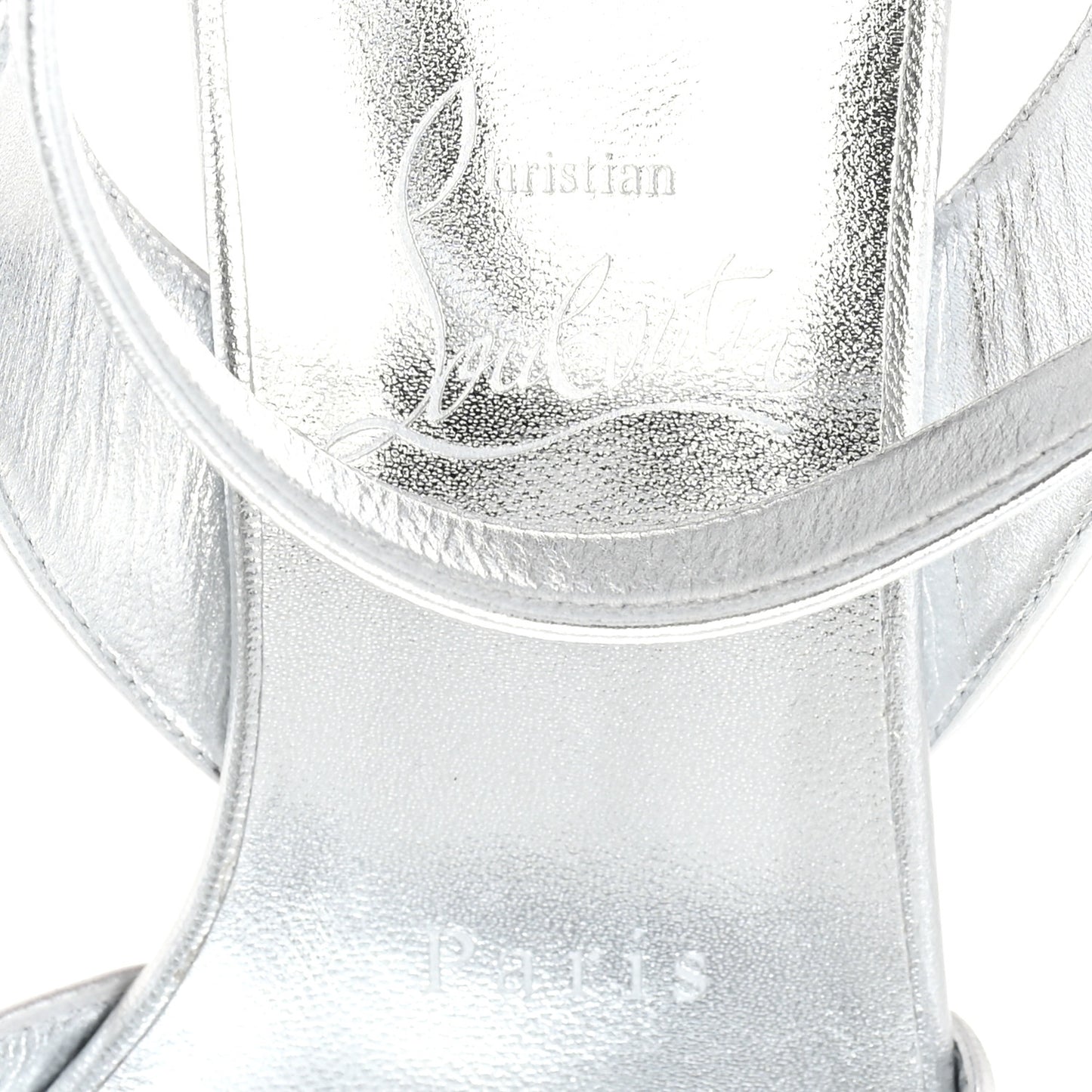 Kid Laminato Mariza 85 Sandals 37 Silver