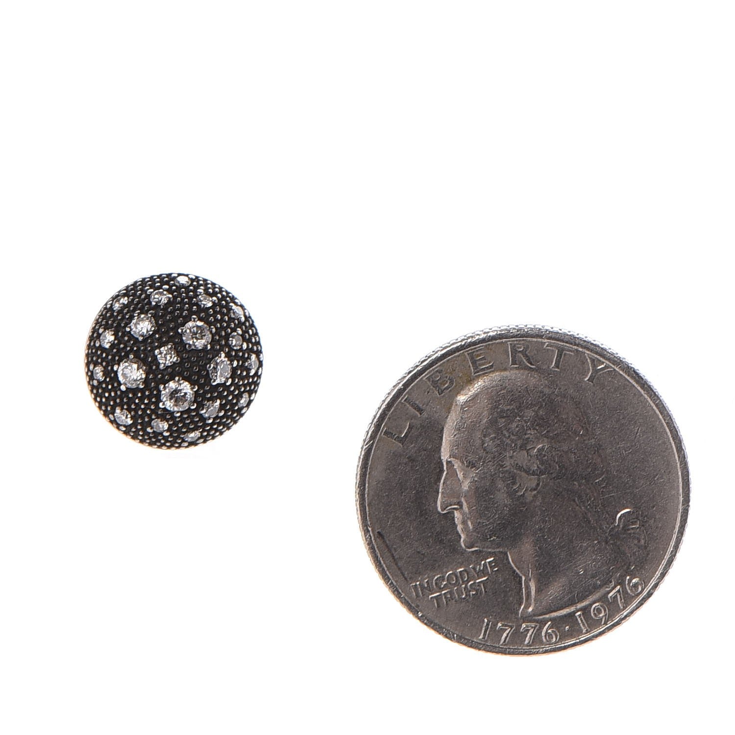 David Yurman Sterling Silver Diamond Midnight Melange Earrings 2 of 5