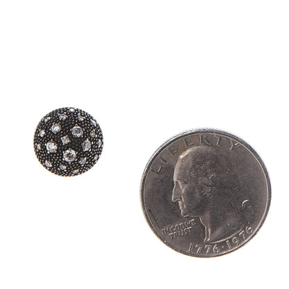 David Yurman Sterling Silver Diamond Midnight Melange Earrings 2 of 5