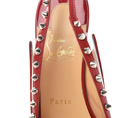 Christian Louboutin Patent PVC Kid Brigadine 70 Pumps 37 Loubi Silver 8 of 10