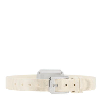 Chanel Stainless Steel Rubber Diamond Bezel Mother of Pearl 16mm Premiere Quartz Watch 3 of 4