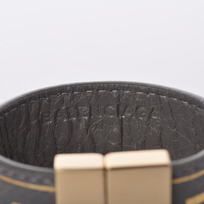 Balenciaga Agneau Logo Blanket Bracelet Gris Fumee 4 of 7