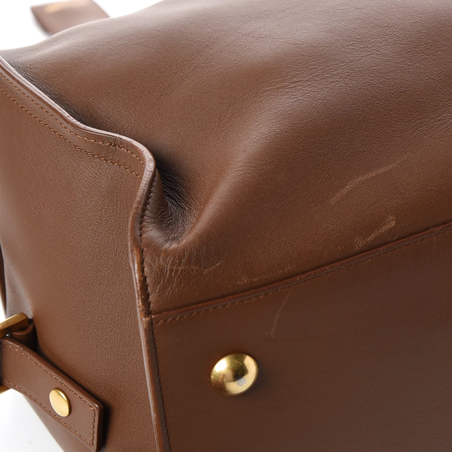 Calfskin Medium Classic Y Cabas Brown